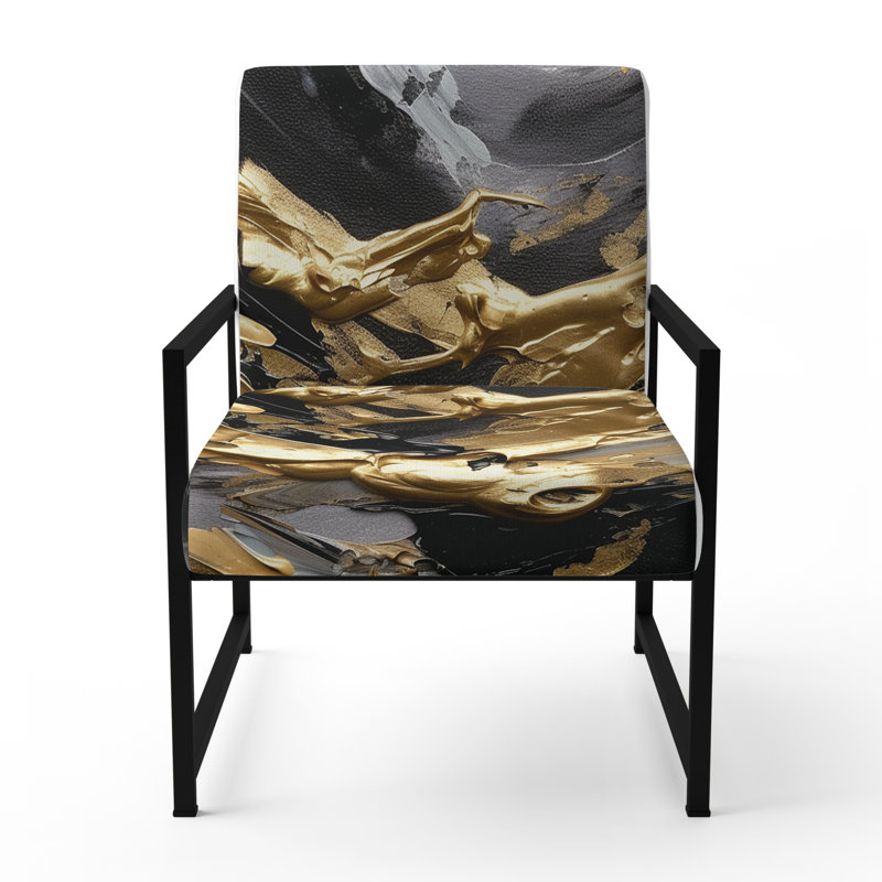 Fauteuil d'appoint Centeio, Noir, noir, noir, noir