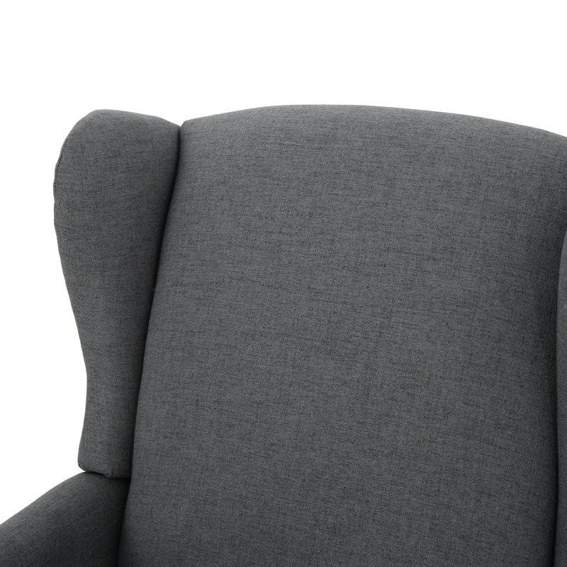 Fauteuil inclinable manuel 26,5 po Boruta, Mélange de polyester gris anthracite