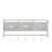 Thalha Wall Mounted Storage Rack with Upper Shelf, Wire Baskets, and Hooks-1903162314