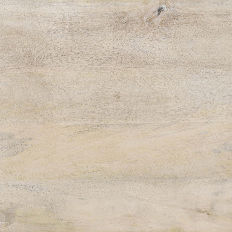 Beige Mango Wood Cabinet With Drawer And Whitewash Style For Home Decor 1-Door Accent In Coastal Look