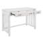 Meuble de bureau moderne et traditionnel 1Pc avec 2 tiroirs avec tiroir à clavier blanc