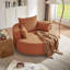 Fauteuil d'appoint pivotant à 360 ° avec 3 coussins amovibles, chambre à coucher, bureau et hôtel-1831492917