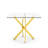 Square with Stainless Steel Base Dining Table-333366489