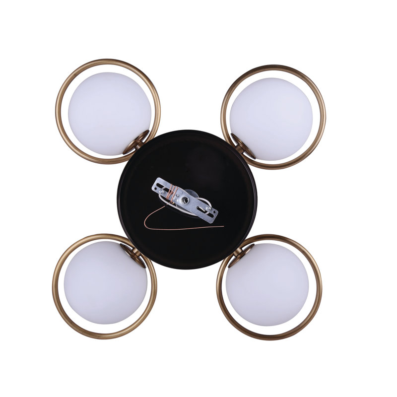 Frosted Glass Semi Flush Mount