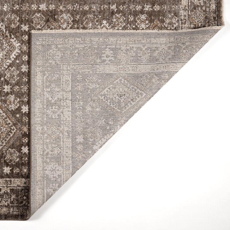 Haven Power Loomed Polyester Indoor Rug, 7'10x10', Dark Brown