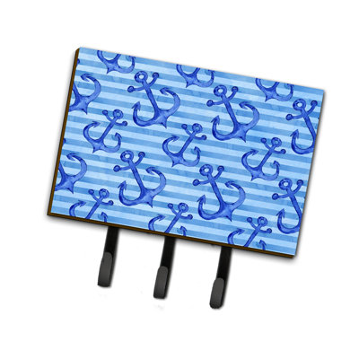 Metal Wall Organizer with Key Hooks