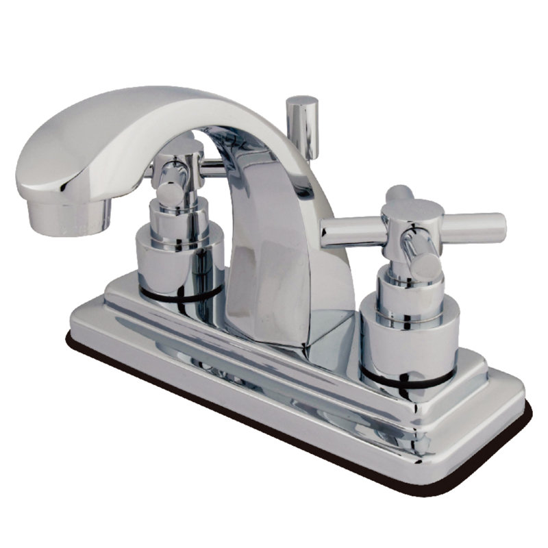 Tampa Centerset Bathroom Faucet with Drain Assembly, Polished Chrome