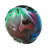 Dimpled Sphere-Ruby/Turquoise