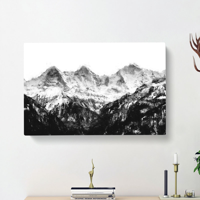 Mountain In Switzerland - Wrapped Canvas Print, 50cm H x 76cm W x 3cm D