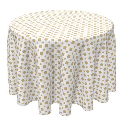 Fabric Textile Products, Inc. Round Tablecloth, 100% Cotton, 60 Round", Subtle Pattern