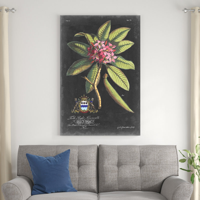 Dramatique royal botanique V, H 48 po x l 32 po x P 1,25 po