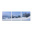 «Panorama Winter Dunes» par istvan nagy, art mural en verre acrylique, ensemble de 3 pièces-102088362