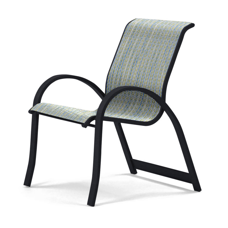 Fauteuil de salle à manger empilable Hiraku, Baja, Noir