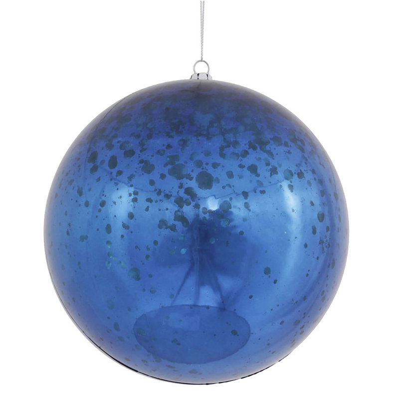 Ornement boule de mercure brillant, Bleu mer