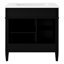 Meuble-lavabo de salle de bain 30 po avec lavabo supérieur en céramique avec tiroir, porte et armoire de rangement-1083070006-1083070007