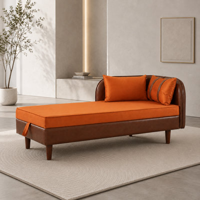 Canapé contemporain avec méridienne avec rangement convertible et espace de rangement caché pour la maison.