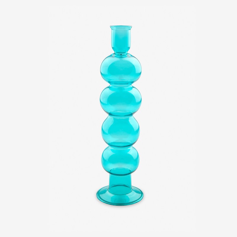 Bursten Glass Tabletop Candlestick