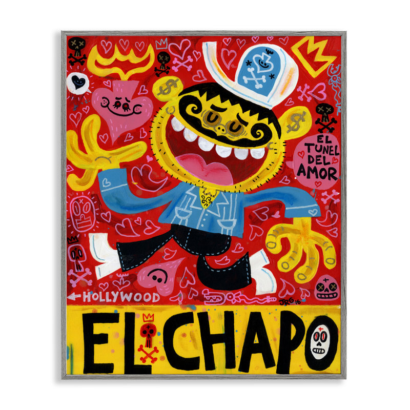 Dessin animé fantaisiste Chapo, estampe numérique, conception par Jorge R. Gutierrez, Estampe numérique Farmhouse