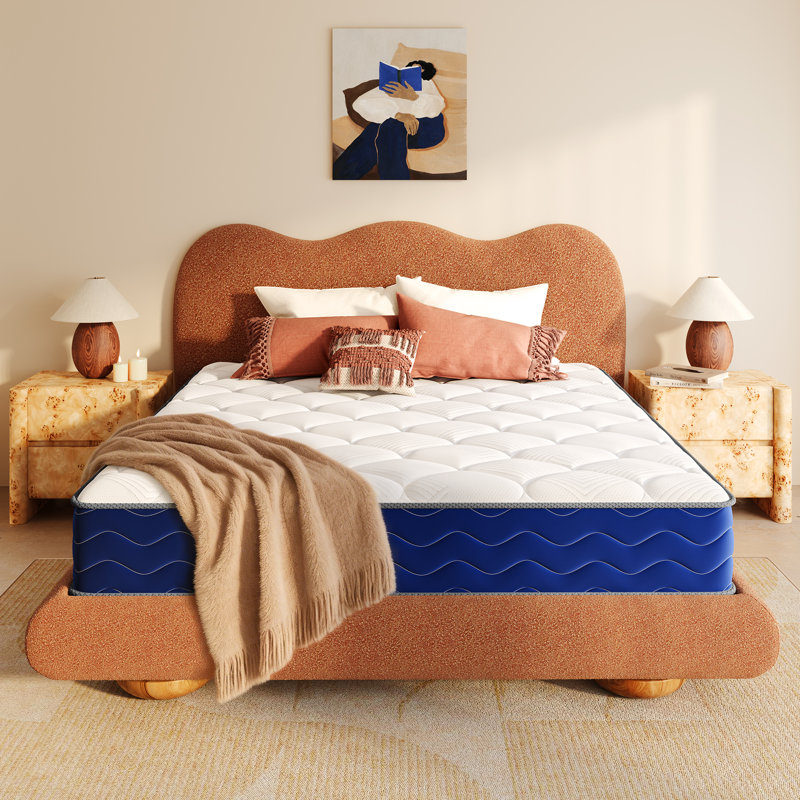 Matelas hybride Alwyn Home Cool 8 po / 10 po / 12 po, 10", Très grand simple