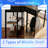 " Rustic Brown Multifunctional Computer Desk With Power Outlets And Ample Storage