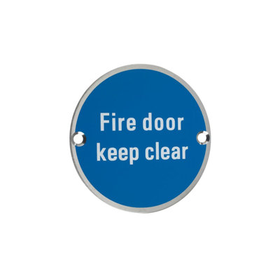 Fire Door Keep Clear Sign