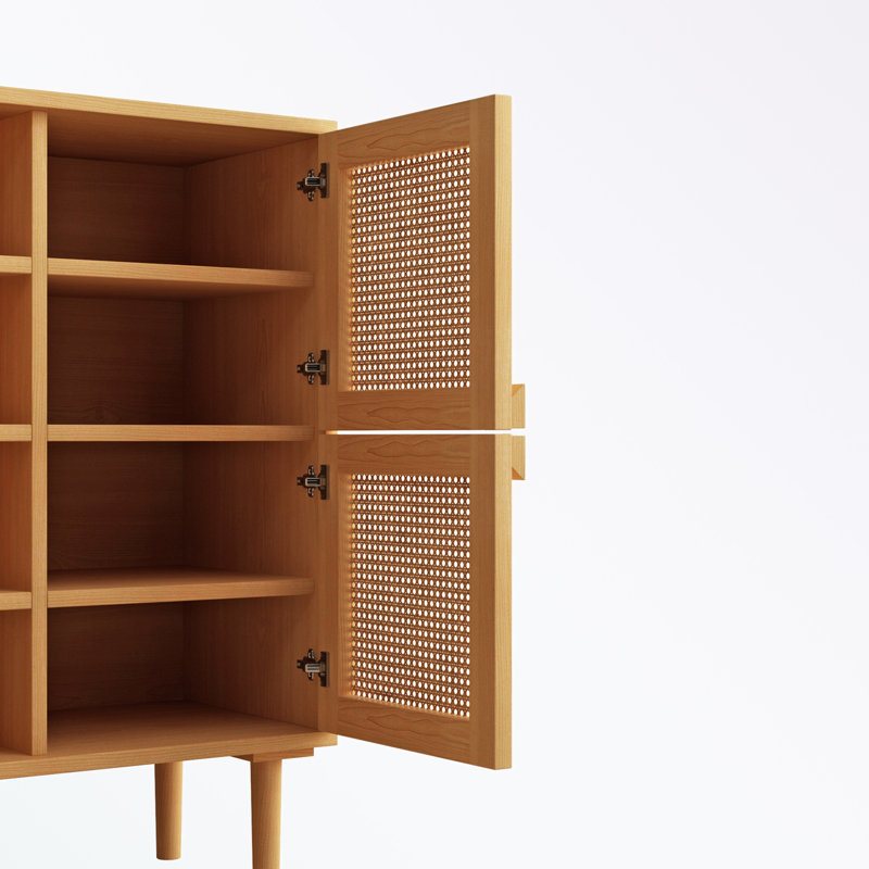 Rangement pour 8 paires de chaussures, Bois naturel