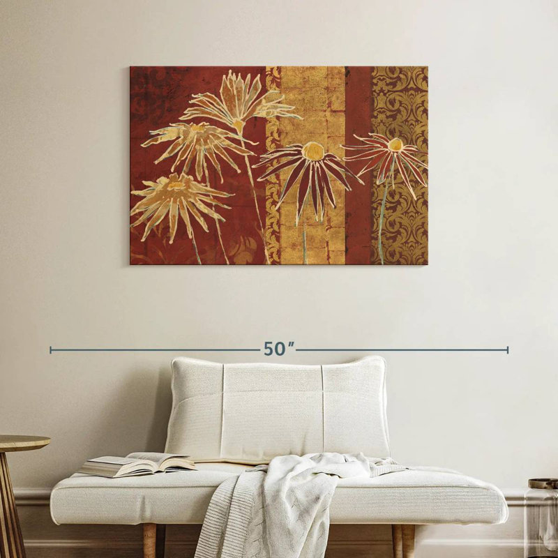 Harnek fleurs sur épices, H 26 po x l 39 po