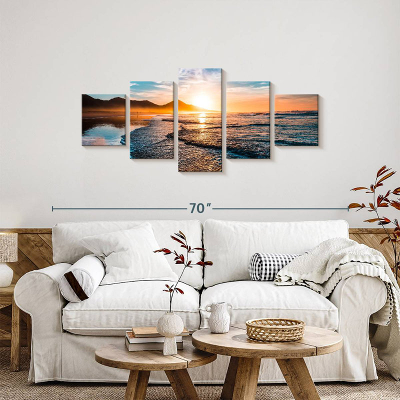 Gillard Sunset Beach Waves, H 24 po x l 55 po