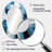 Cubism Blue And White Fight - Blue Modern Oval Wall Mirror-1746500772
