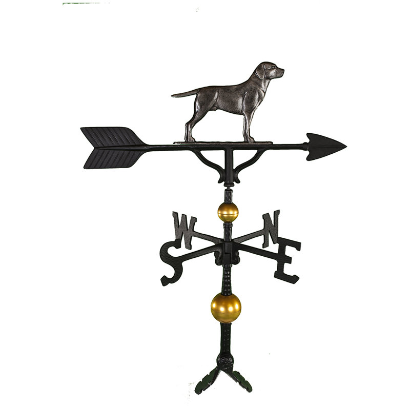 Deluxe Lab Dog Weathervane, Swedish Iron