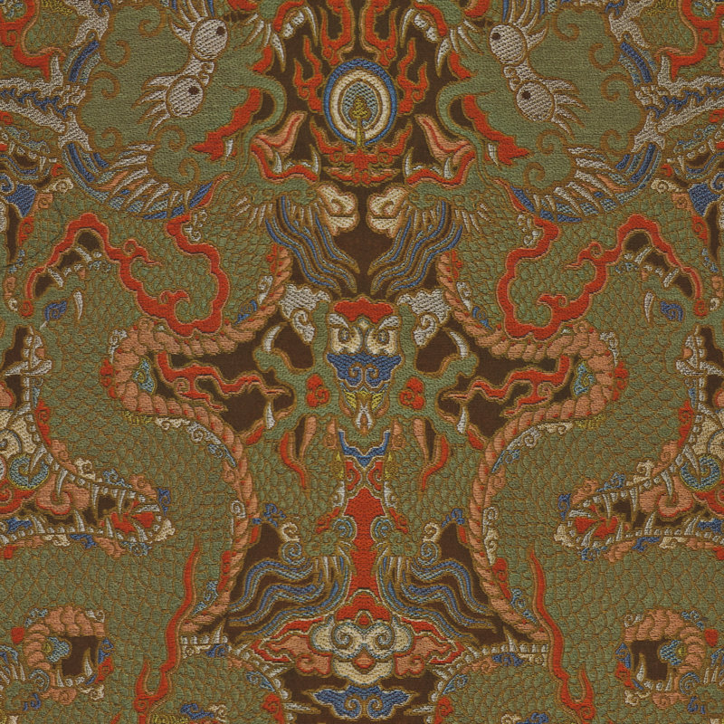 The Met x Ann Gish Dragon Duvet, Queen Duvet Cover