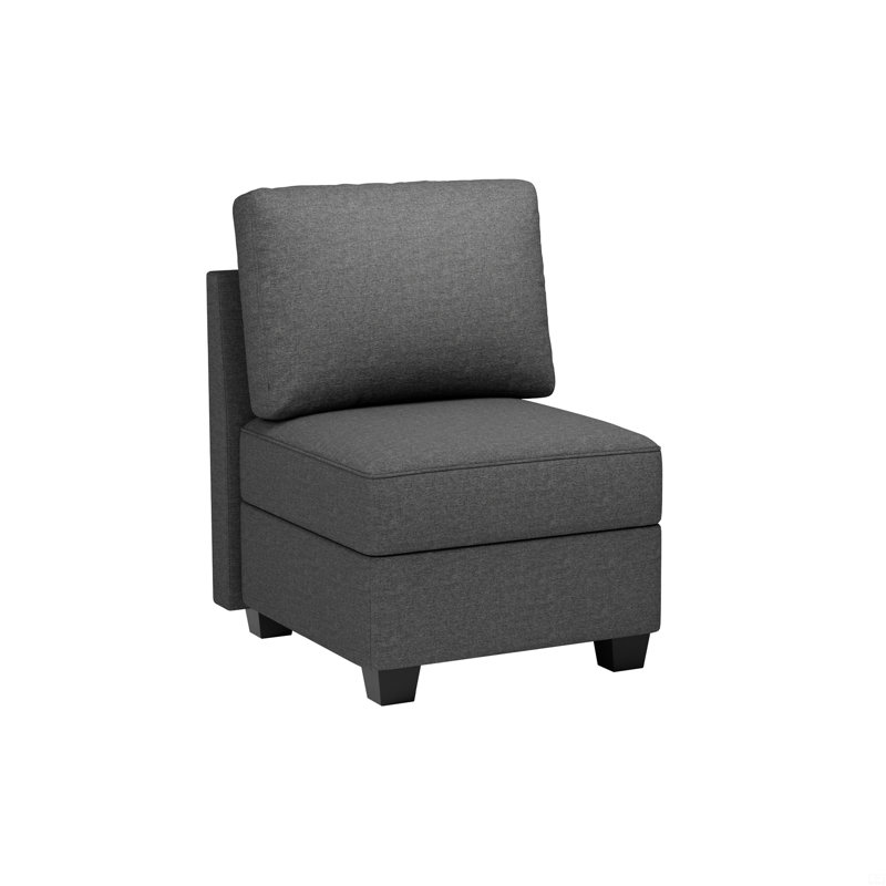 Canapé modulaire modulaire avec siège de rangement, H 13,9 po x l 25,6 po x P 12 po