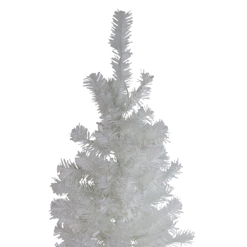 Arbre de Noël artificiel pin blanc 6,5 pi Lenalee