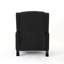Upholstered Accent Chair with buttom tufted back and nails decoration