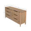 Commode 6 tiroirs Lylie, sable
