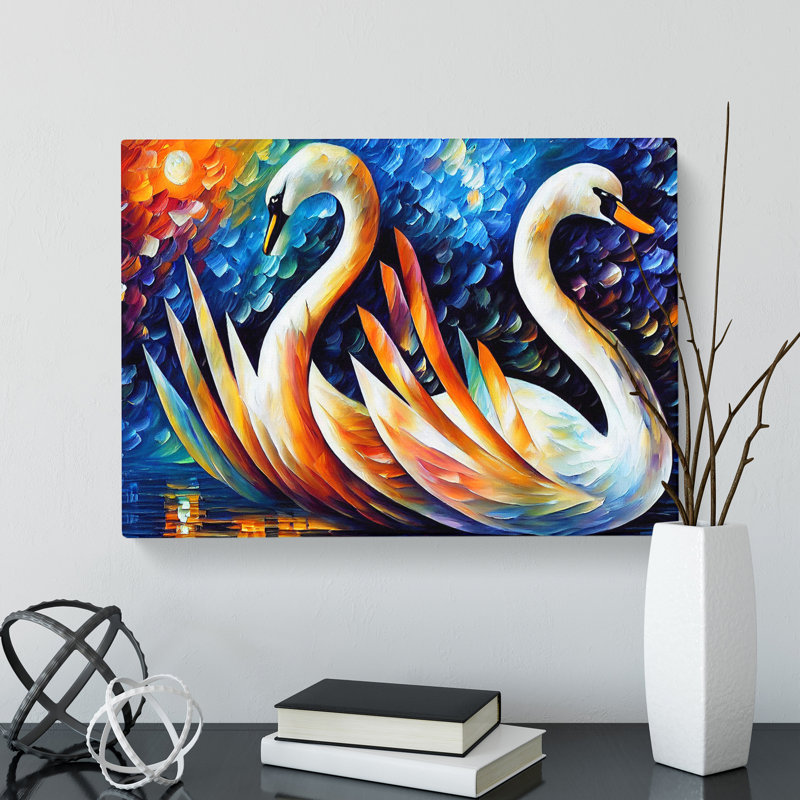 Swan Vol.3 - Wrapped Canvas Print, 35cm H x 50cm W x 3cm D