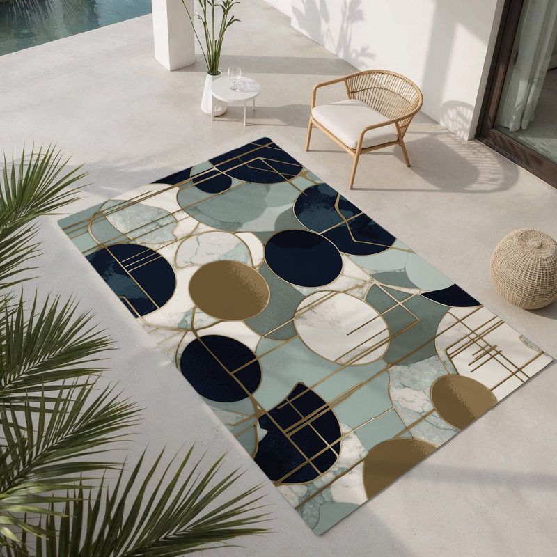 Tapis intérieur et extérieur Starbeam Halo, Rectangle 1 pi 6 po x 2 pi 6 po