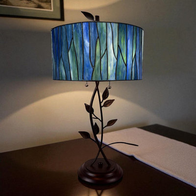 Blue Tiffany Table Lamp
