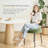 Boucle Sherpa Dining Chairs Set - Ergonomic Curved Back Upholstered Chairs with Sturdy Frame, Easy Assembly for Modern Kitchen & Dining Room-2097268070-2106340439