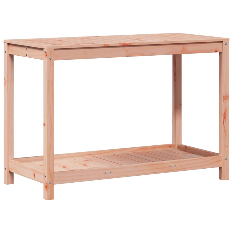  Grande table de rempotage en bois massif Douglas, Marron clair, H 29,5 po x l 42,5 po x P 19,7 po