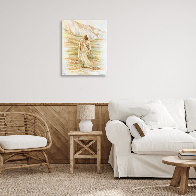 «Forty Days Jesus Walking», art mural par Linda Sperruche, H 24 po x l 30 po