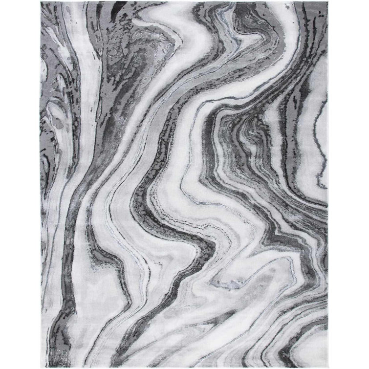 Tapis gris / noir Charniqua