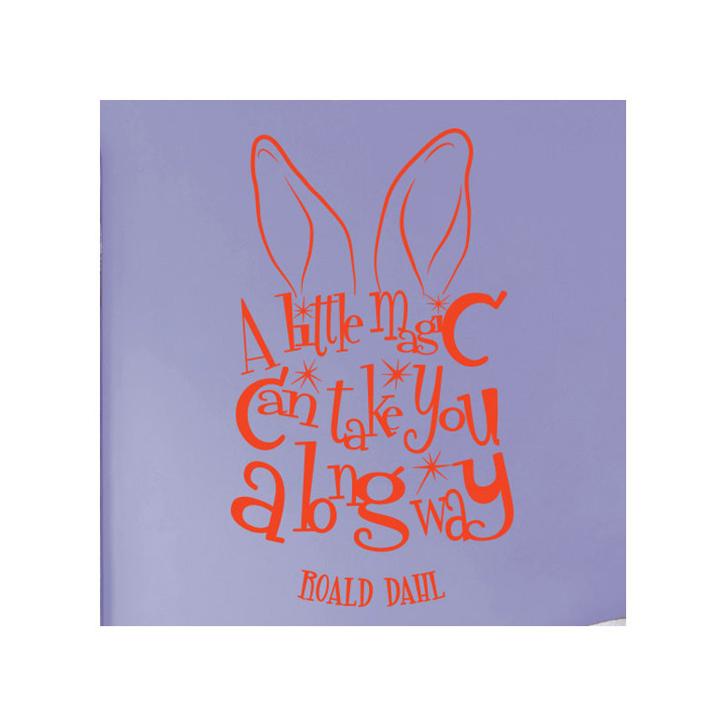 Roald Dahl Wall Sticker, Orange