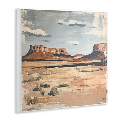 Vintage Desert Postcard Wall Plaque, design by Petal Prints Design