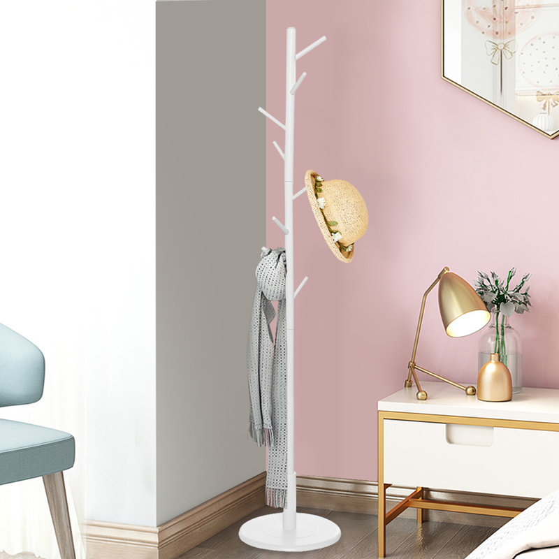 Boneta Freestanding Coat Rack, White