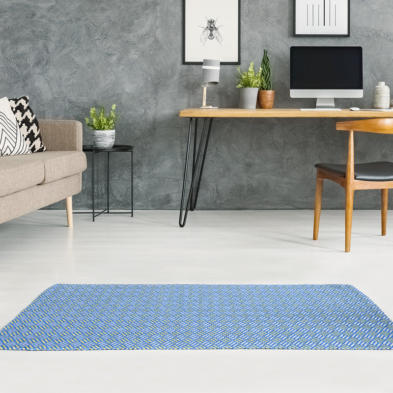 Chenille Striped Indoor Rug, Rectangle 5' x 7'