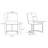 Serena Modern Vegan Leather Upholstered Steel Solid Back Dining Side Chair in Taupe-747338525
