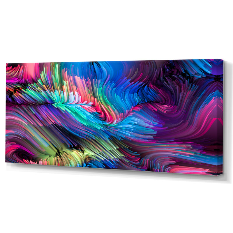 «Escape of Liquide Art», impression sur toile, H 28 po x l 60 po x P 1,5 po, Toile tendue