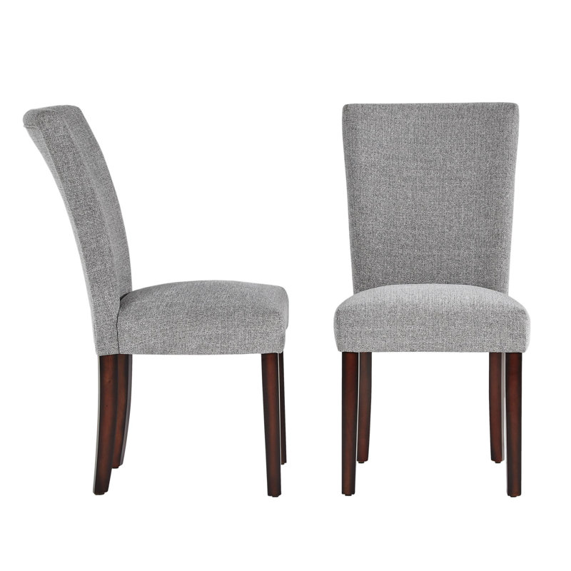 Chaise d'appoint rembourrée Lancaster, Mélange de polyester gris