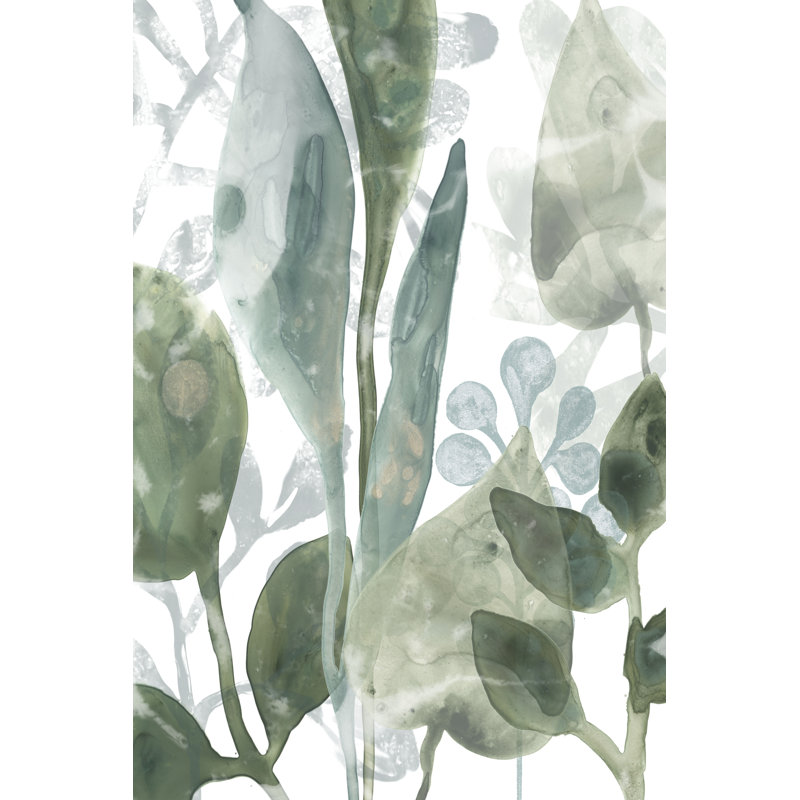 Feuilles aquatiques III, H 18 po x l 12 po x P 1,25 po